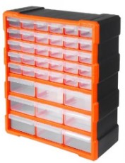 Εικόνα της Κουτί αποθήκευσης πλαστικό με 39 συρτάρια Tactix