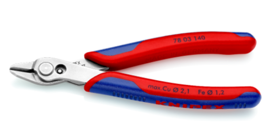 Εικόνα της Πλαγιοκόπτης ηλεκτρονικων 140 mm Knipex