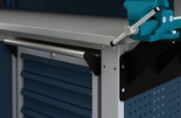 Εικόνα της Εργαλειοφόρος 7 συρταρίων Ral7040/Ral5015 γκρι/μπλέ με λαβή