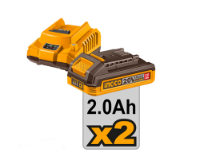 Εικόνα της Δραπανοκατσάβιδο Compact Μπαταρίας 20V 2*4.0Ah Li-Ion 96Nm INGCO