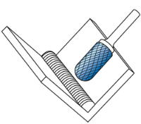 Εικόνα της Φρέζα καρβιδίου μπλε 10*20*6*65