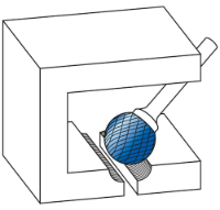Εικόνα της Φρέζα καρβιδίου στρογγυλή 4*3.4*6*50 Karnasch