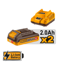 Εικόνα της Κατσαβίδι Παλμικό Μπαταρίας 20V Li-Ion 285Nm + 2 Σετ Μύτες Impact INGCO