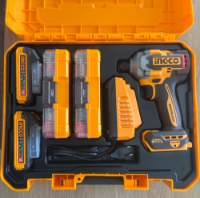 Εικόνα της Κατσαβίδι Παλμικό Μπαταρίας 20V Li-Ion 285Nm + 2 Σετ Μύτες Impact INGCO