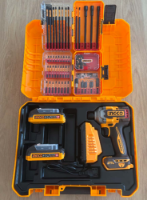 Εικόνα της Κατσαβίδι Παλμικό Μπαταρίας 20V Li-Ion 285Nm + 2 Σετ Μύτες Impact INGCO