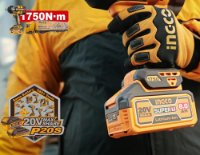 Εικόνα της Κρουστικό Μπουλονόκλειδο Μπαταρίας 20V Li-Ion SOLO 1750-2100Nm INGCO