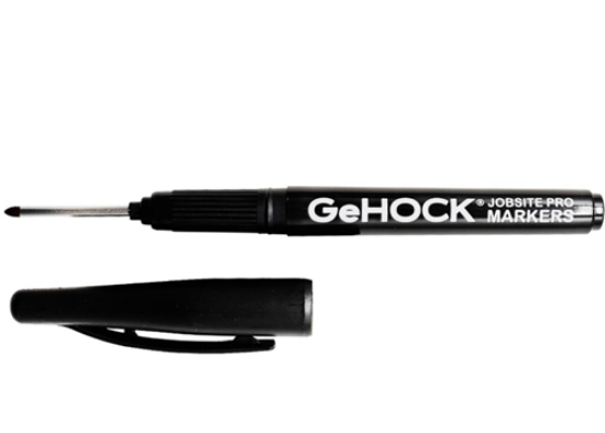 Εικόνα της Μαρκαδόρος Σημαδέματος Ανεξίτηλος Μαύρος με Μακριά Μύτη GeHOCK INGCO