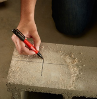 Εικόνα της Μαρκαδόρος ανεξίτηλος μαύρος λεπτή μύτη Milwaukee