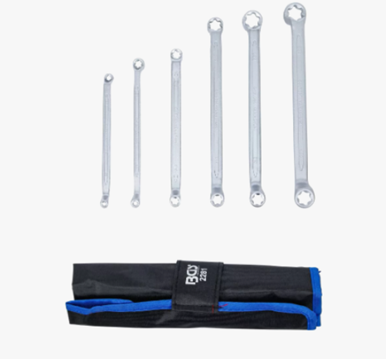 Εικόνα της Σετ διπλών κλειδιών με κεφαλές  τύπου E6-E24 6 τεμ Bgs