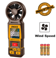 Εικόνα της Ψηφιακό Ανεμόμετρο ±2% +0.5m/s στα 0.80~40m/s Έγχρωμη LCD οθόνη με οπίσθιο φωτισμό INGCO