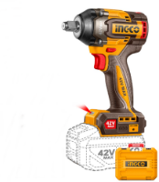 Εικόνα της Μπουλονόκλειδο Κρουστικό Μπαταρίας 42V Li-Ion 600-750Nm + 2*2Ah+φορτιστής Ingco