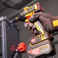 Εικόνα της Μπουλονόκλειδο Κρουστικό Μπαταρίας 42V Li-Ion 600-750Nm + 2*2Ah+φορτιστής Ingco