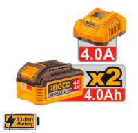 Εικόνα της Πιστολέτο Περιστροφικό Κρουστικό Σκαπτικό Μπαταρίας 20V Li-Ion 2.5J Φ26mm +Ταχυτσόκ Ingco