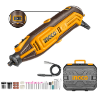 Εικόνα της Δράπανο mini μοντελισμού 130 Watt σετ 109 τεμαχίων σε βαλιτσάκι INGCO