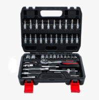 Εικόνα της Σετ καρυδάκια εξάγωνα 1/4'' (4 - 13mm) -72 δόντα καστάνια 46 τεμ Bgs