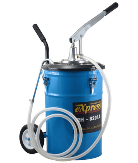 Εικόνα της Βαλβολινίερα/Λαδιέρα Χειροκίνητη Τροχήλατη 25 Λίτρων-Σωλήνα 2.5mt Express