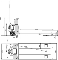 Εικόνα της Παλετοφόρο 2.5 τόνων με ζυγαριά Express