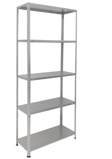 Εικόνα της Ραφιέρα Μεταλλική Γαλβανιζέ 75x30x170, με 5 Ράφια Max. Φορτίο 50kg ανά Ράφι, Βιδωτής Συναρμογής