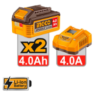 Εικόνα της Εργαλεία Μπαταρίας 20V Li-Ion Σετ 5 τεμ. + Δώρo Εργαλειοθήκη Τσάντα Ingco